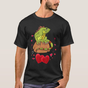 T-shirt Faune Lizard Coeur Animal Reptile Tropical Igu