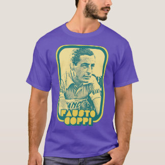 T-shirt Fausto Coppi Rétro Ventilateur d'Art