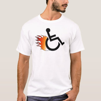 T-shirt Fauteuil roulant flamboyant