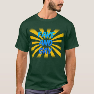 T-shirt Faux et homosexuel (foncés)