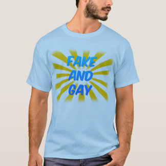 T-shirt Faux et homosexuel (lumière)
