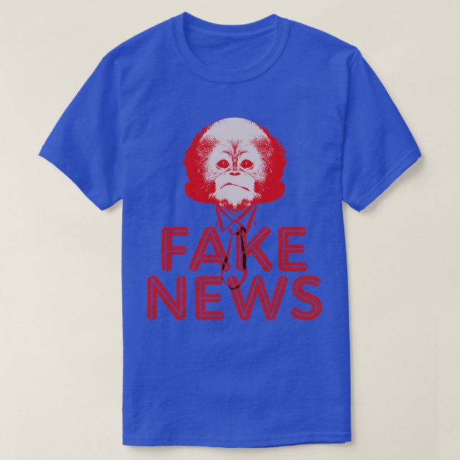 T-shirt Faux News Monkey (Design devant)