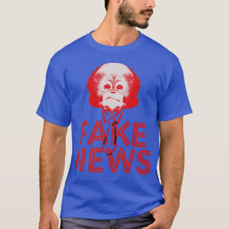T-shirt Faux News Monkey