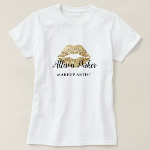 T-shirt Faux Or Maquilleur Logo Kiss Nom