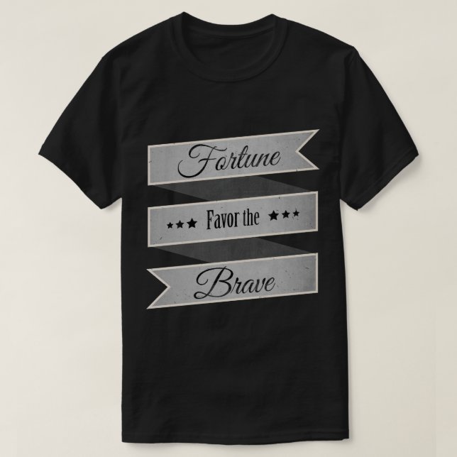 T-shirt Faveur de fortune le courageux (Design devant)