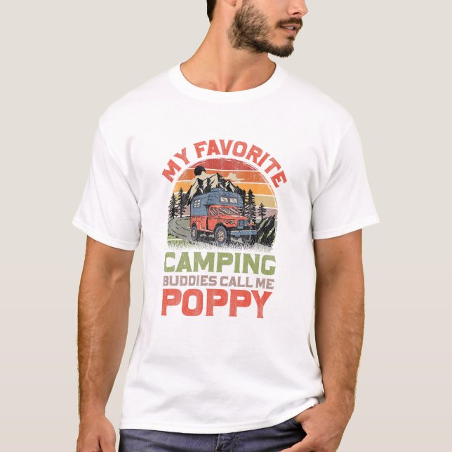 T-shirt Favorite Camping Buddies Call (Devant)