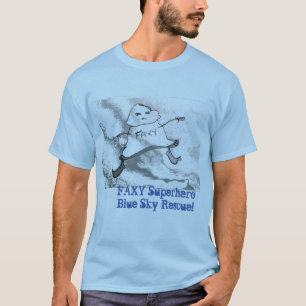 T-shirt FAXY SuperHero Blue Sky Secourt ©2020Annabelle Ec