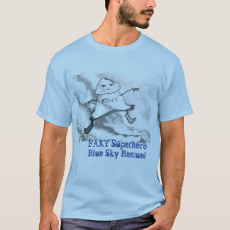 T-shirt FAXY SuperHero Blue Sky Secourt ©2020Annabelle Ech