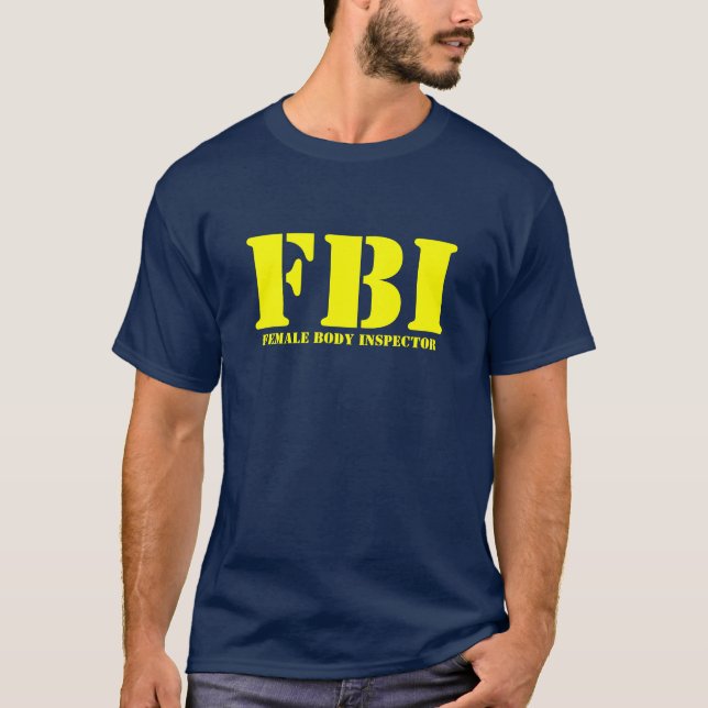 T-shirt FBI - Inspecteur de corps féminin (Devant)