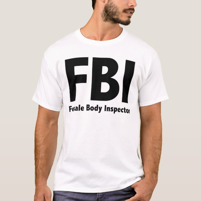T-shirt FBI M. Funny Rude Humour (Devant)