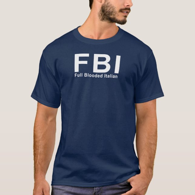 T-shirt FBI (plein Italien de Blooded) (Devant)