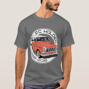 T-shirt FC Holden - berline de station - rouge et blanc