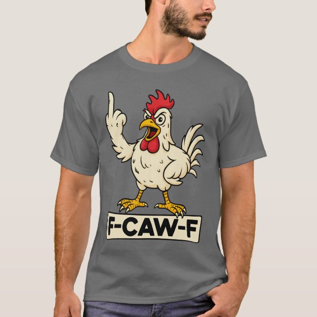 T-shirt FCAWF Coq drôle vintage (Devant)