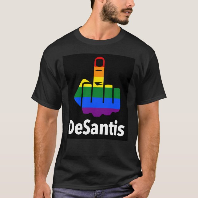 T-shirt FCK Desantis - Censé Avec Doigt Moyen  (Devant)