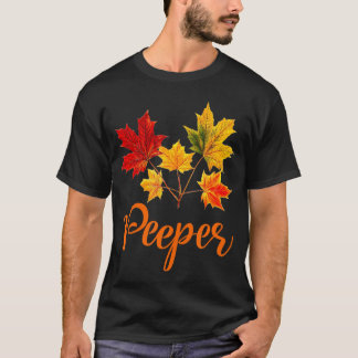 T-shirt FEAF PEEPERS Fall Foliing Feuilles d'automne