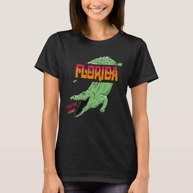 T-shirt Fear The Chomp Gator (Devant)
