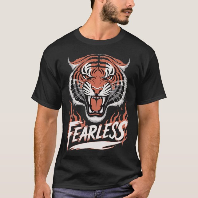 T-shirt Fearless Like a Tiger (Devant)
