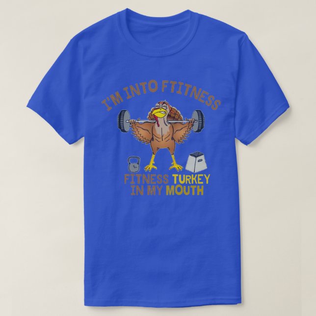 T-shirt Feast Gym Fitness Thanksgiving Turquie 1 (Design devant)