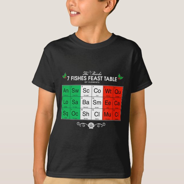 T-shirt Feast Of The Seven Fishes Italian Christmas T Shir (Devant)