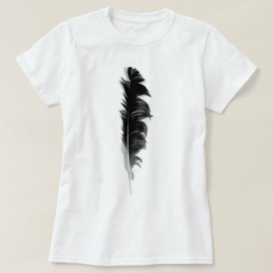 T-shirt Feather ruffled