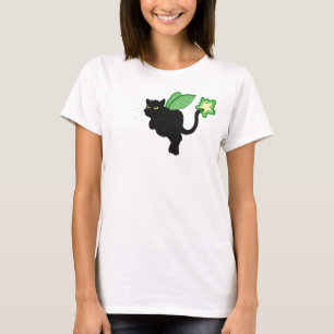 T-shirt Fée de chat noir