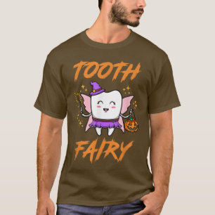 T-shirt Fée de dents portant le costume d'Halloween mignon