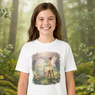 T-shirt Fée de Pâques Peinture Œuf Printemps