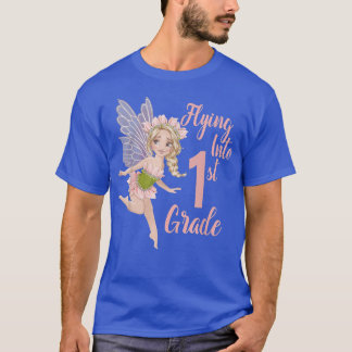 T-shirt Fée de première année Blonde fille1er Jour de l'éc
