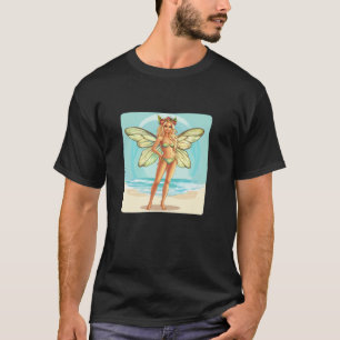 T-shirt Fée drôle avec esprit d'été pour adultes et enfant