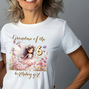T-shirt Fée lavande fleur sauvage grand-mère de la filleus