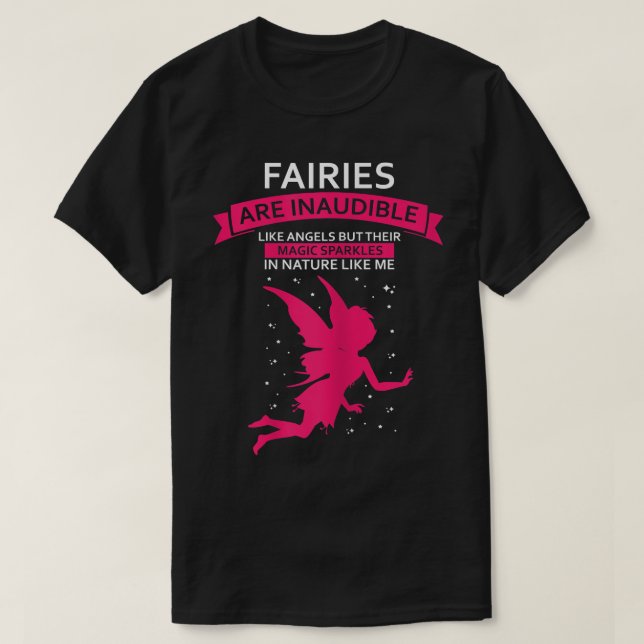 T-shirt Fées Fées Angels Magiques Éperviers Citation, Fée (Design devant)
