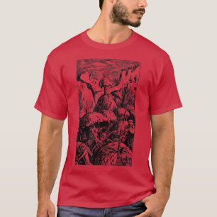 T-shirt Fées gnomes & champignons dans une vallée vintage 