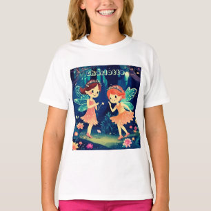 T-shirt Fées Jouant Dans Le Nom De La Forêt Enchantée