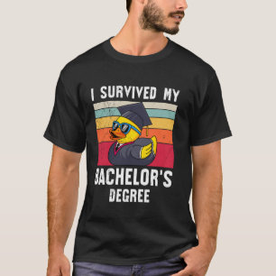 T-SHIRT FÉLÉCITATIONS J'AI SURVÉCU À MON DIPLÔME DE LICENC