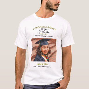 T-shirt Félicitations Custom Photo Graduate Graduation