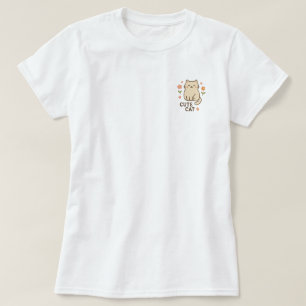 T-shirt Félin en fleurs
