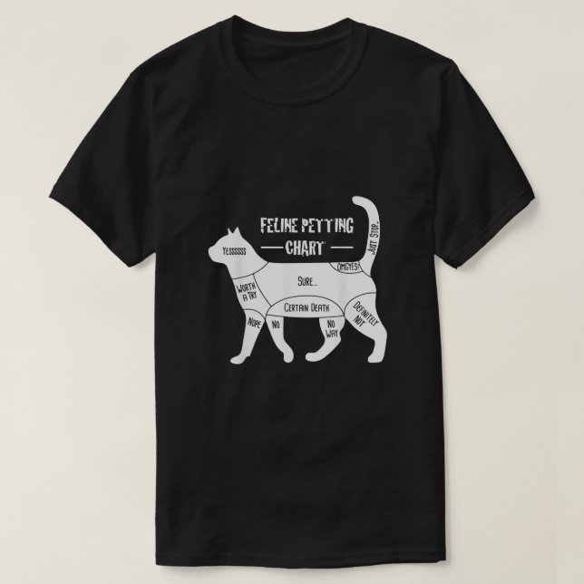 T-shirt Feline Carnet de mouture Chat Vêtements (Design devant)