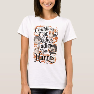 T-shirt Feline Fandom : Femmes chats sans enfants