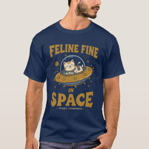 T-shirt Feline Fine dans l'espace : Capteurs cosmiques