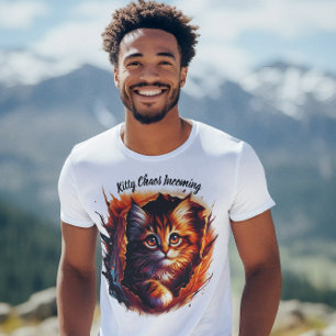 T-shirt Feline Frenzy : Kitty Chaos arrive !