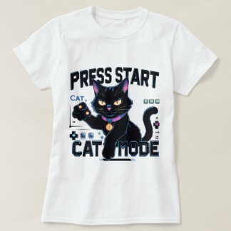 T-shirt Feline Gamer | Conception de jeu Cute Kitty