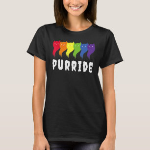 T-shirt Feline He Purride Lgbt Gay Pride Cat