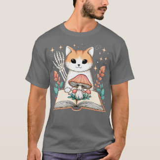 T-shirt Feline Lover Skeleton Halloween Halloween Femmes a