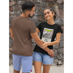 T-shirt Feline the Love Chat Pun à thème et Vibes positive