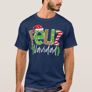 T-shirt Feliz Navidad Cactus Espagne Christmas Matching Pa