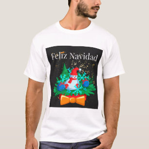T-shirt Feliz Navidad, décoration de noël