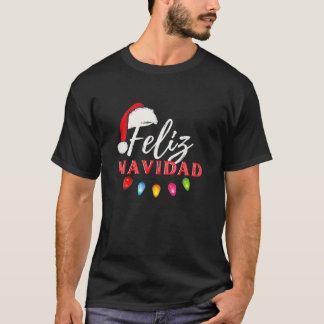 T-shirt Feliz Navidad Feux Noël Feux Noël