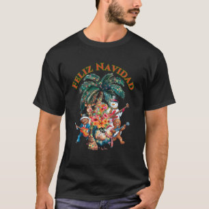 T-shirt Feliz Navidad Poulet et la Bande