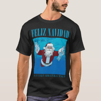 T-shirt feliz navidad smells like christmas spirit friend