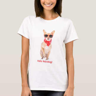 T-shirt Feliz NaviDog – Création de chien de Noël amusante